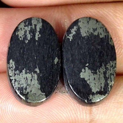 22.90Cts Natural Apache Gold Pair Oval Cabochon Loose Gemstone 12x20x4mm