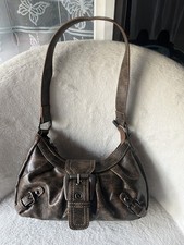 Sac À Main Porté Épaule Vintage Marron Style Baguette Boucle