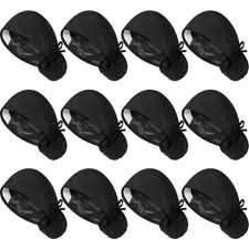 Satin Lined Scrub Caps Women Nurse Surgical Hat Buttons Ponytail Pouch