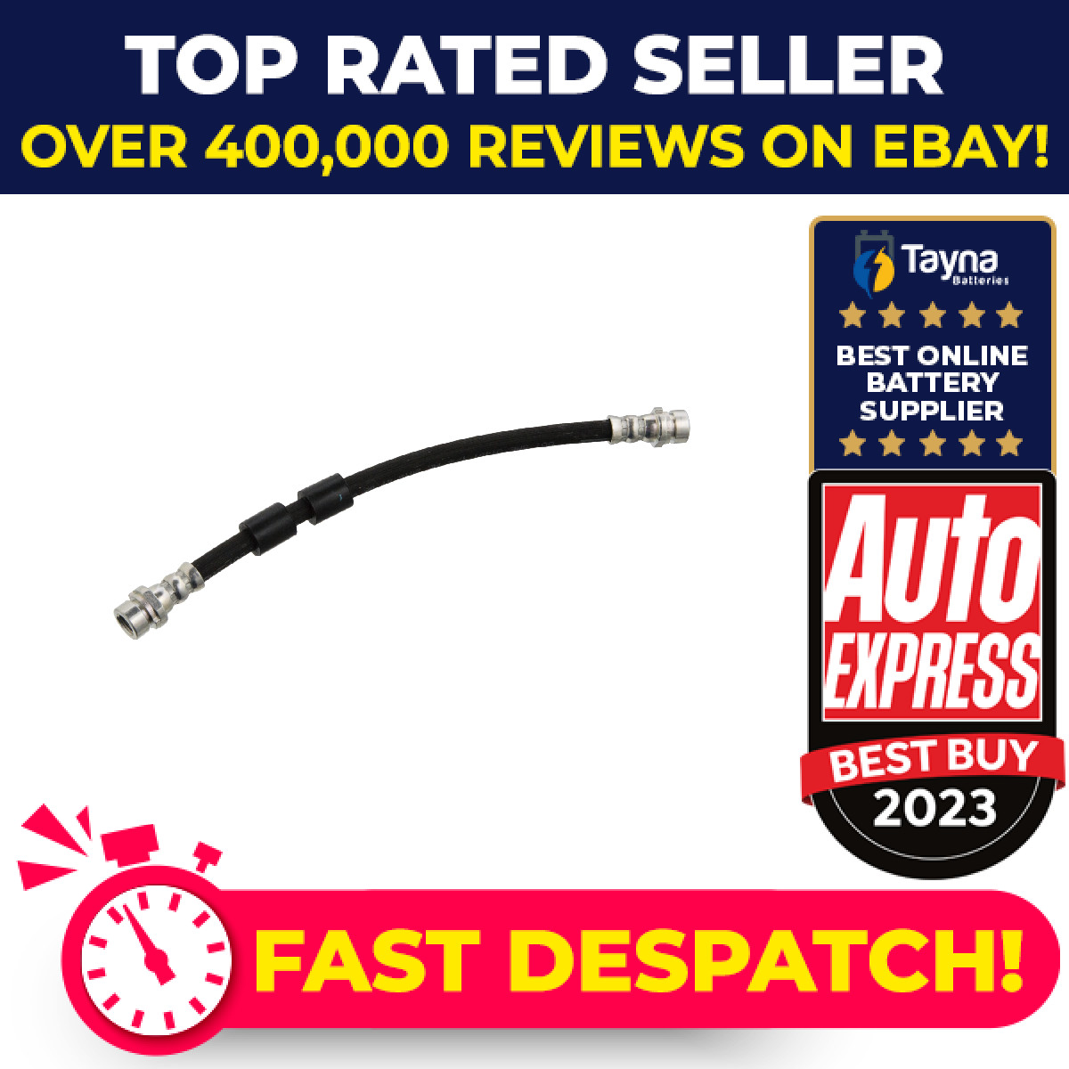 Brake Hose fits FORD B-MAX 1.4 Rear Left or Right 2012 on Hydraulic 1514244 Febi