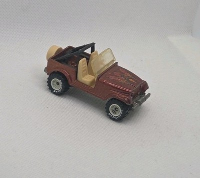 Vintage Hot Wheels Real Riders Jeep CJ-7 1981 White Hubs Loose