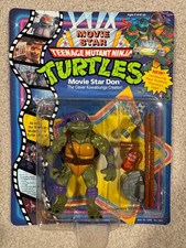 TMNT Movie Star Don 1991 Unpunched MOC MOSC 5202 Ninja Turtles Playmates