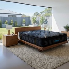 Dreamz 35cm Pocket Spring Mattress Double Queen Medium Firm Foam Bed Euro Top