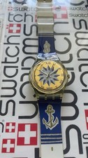 Swatch Blue Anchorage GK140 1992 Standard Gents 34mm Vintage Box