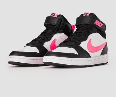 Size 11 Nike Court Borough Mid 2 Black Sunset Pulse