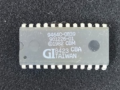 MOS 901226-01 BASIC ROM 24 Pin DIP Vintage IC Commodore 64 GI Taiwan 1984