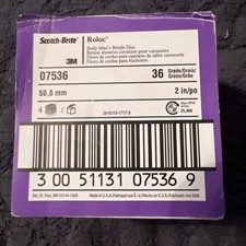 3m 07536 Scotch-brite Roloc Body Mans 7536 36 Grit 2 In. Bristle Disc 4 Ct 3m 07536 Scotch-brite Roloc Body Mans 7536 36 Grit 2 In. Bristle Disc 4 Ct