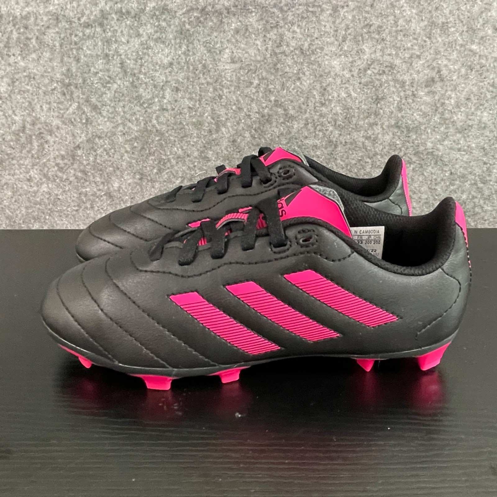 SAOLA Scarpe Adidas Goletto VIII FG Junior tacchetta da terra ferma US 1 5 EUR 33 nero rosa