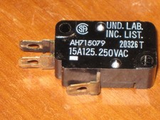 MATSUSHITA Limit Snap Switch UND LAB INC LIST AH715079