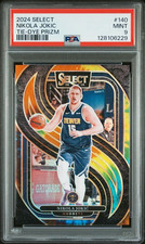 2023-24 Panini Select Nikola Jokic #140 Premier Level Tie-dye Prizm /25 PSA 9
