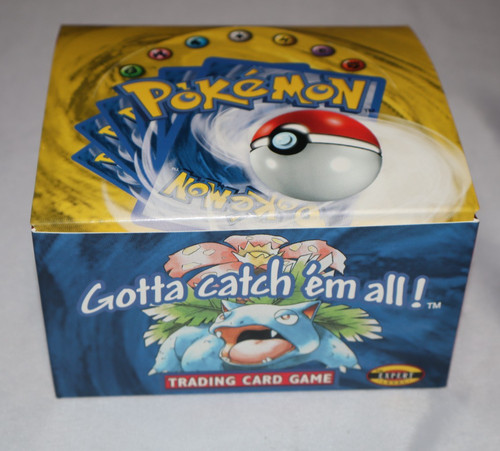 Empty 1999 Pokemon Unlimited Booster Display Box CCG Green Wings Charizard RARE