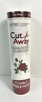 OESD Cut-Away Embroidery Stabilizer, Fusible Polymesh, 10'' x 10 yds, 1.5 oz