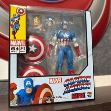 MAFEX No.217 CAPTAIN AMERICA COMIC Ver. Medicom Toy MARVEL Action Figure NEW