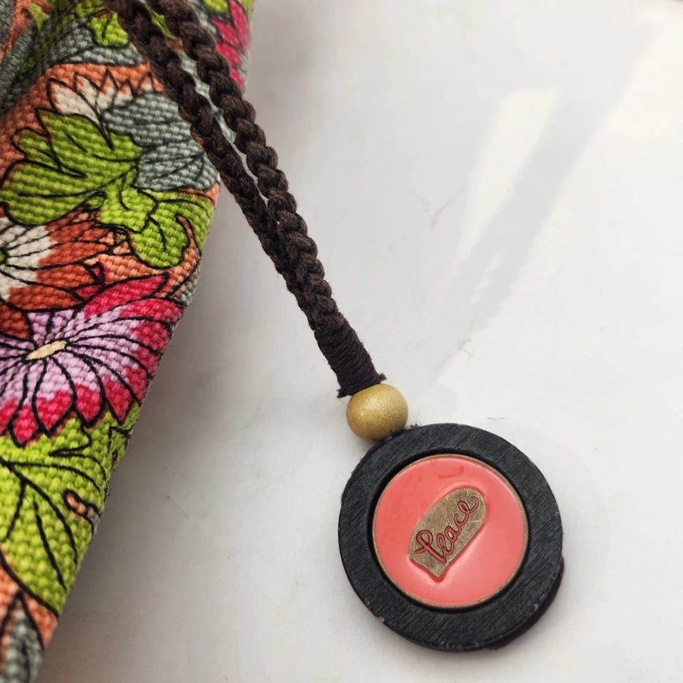 Bandolera Sakroots Tela Floral Yute Algodón Cartera Alforja Bolsillos Bordados Foto 4 de 4