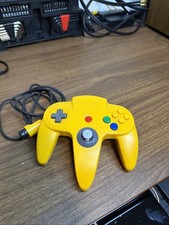 Official Nintendo 64 YELLOW Controller AUTHENTIC OEM N64 Remote NUS-005 USED