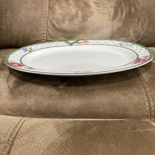 Oneida 1998 Stoneware International Country English Manor 15” Oval Platter - Picture 5 of 12