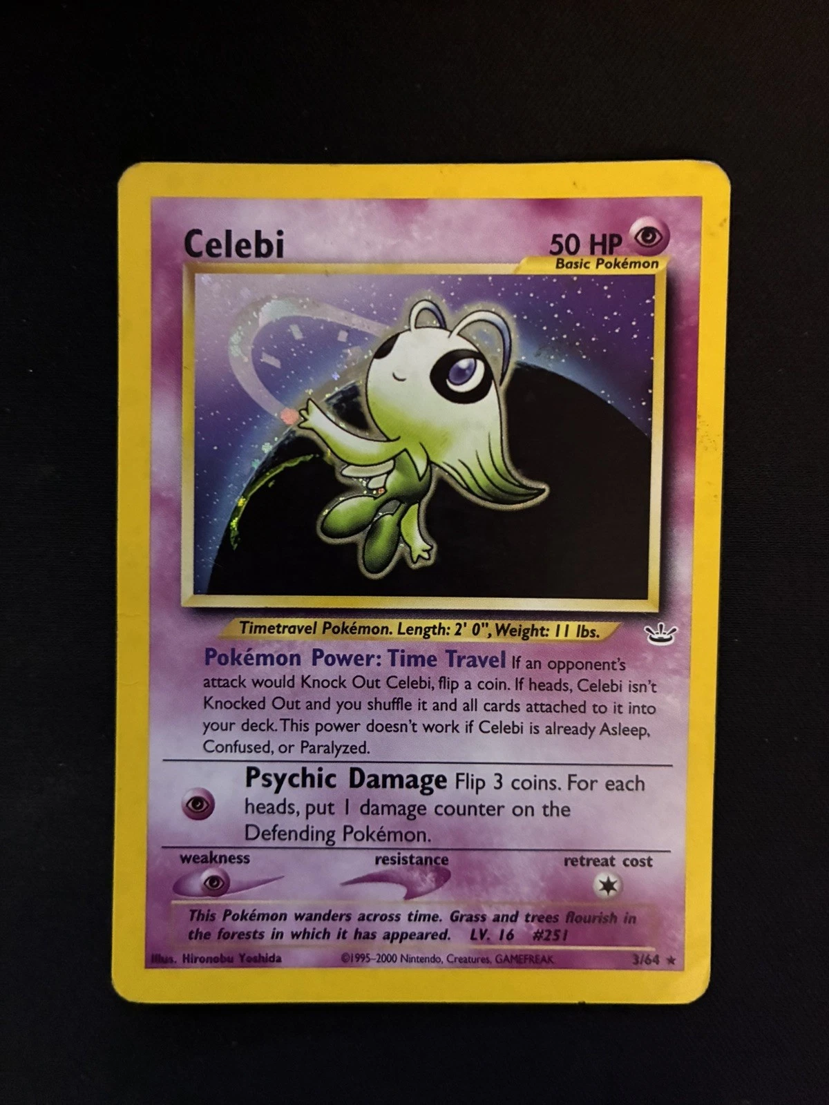 Pokémon TCG Celebi Neo Revelation 3/64 Holo Rare