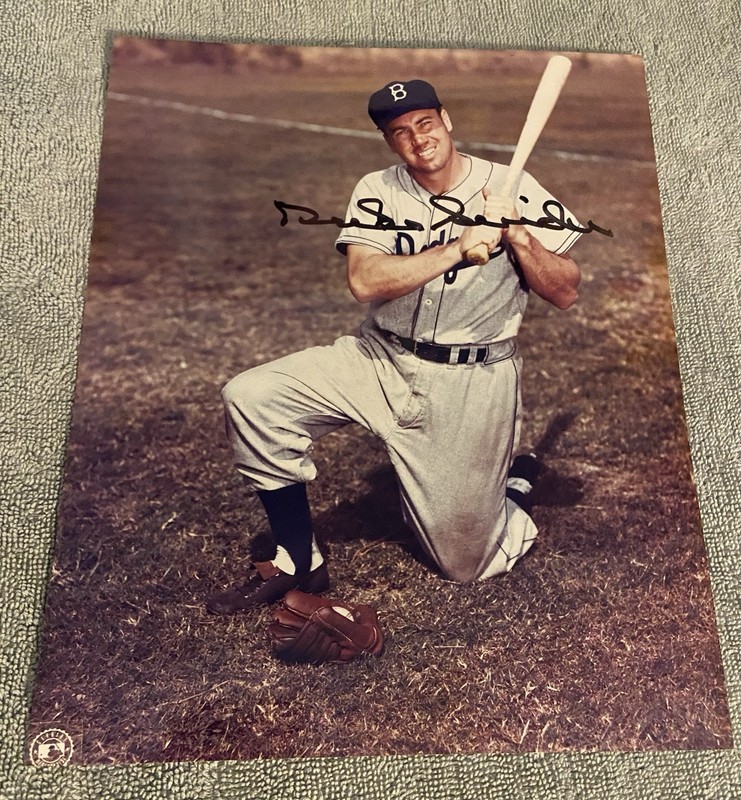 BROOKLYN DODGERS LOS ANGELES DODGERS DUKE SNIDER SIGNED 8X10 COLOR PHOTO