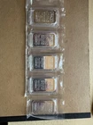 5 sealed 1 oz Johnson Matthey .999 fine silver bars - consecutive serial #