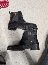 Tommy Hilfiger Cool Ribbon Rainboot Women's Black