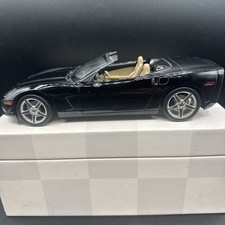 Hot Wheels Chevy Corvette C6 1:18 Scale Diecast Black Convertible 2003 Mattel