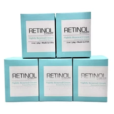 Retinol by Robanda Nightly Renewal Cream 2 oz - LOT of 5