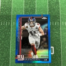 2025 Topps Chrome Blue Refractor Micah McFadden /150