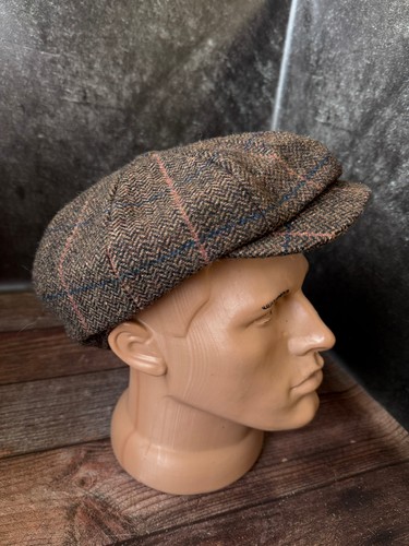 Denton Hats Brown newsboy flat cap mens size M