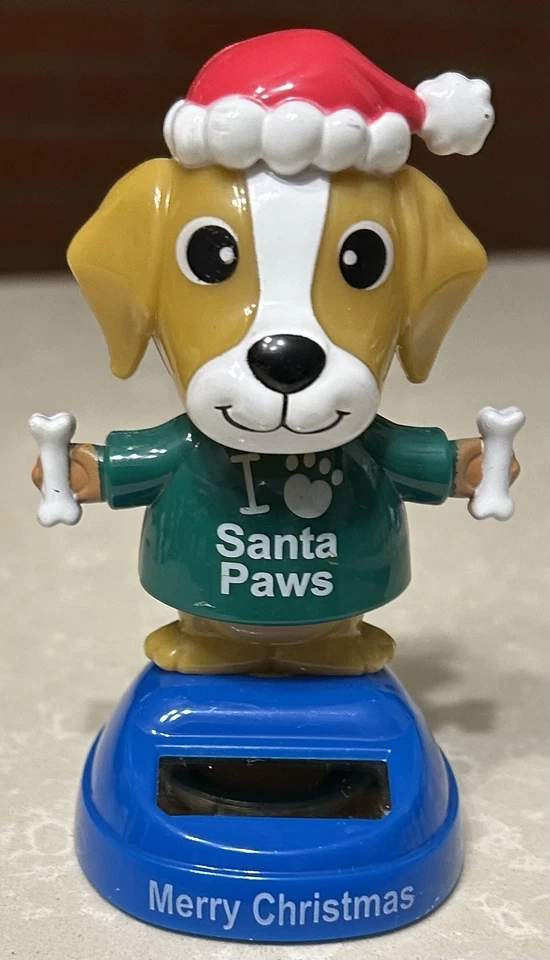 Lote de 6 bailarines solares vintage con temática navideña Foto 3 de 4