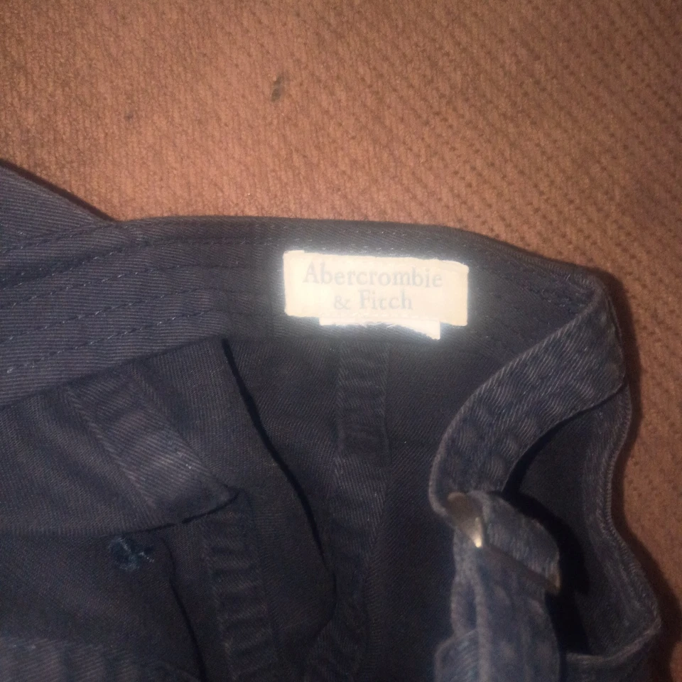 Abercrombie & Fitch Dark Blue Hat 92 Logo Vintage 90s, strap back, 1990 - Image 3 of 4