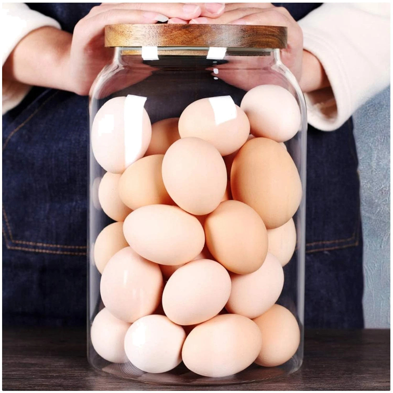 Large Glass Food Storage Jar with Airtight Lid
Opens in a new window or tab
