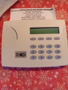 New ..DMP 7060 Thinline LCD Display Alarm Security Command Keypad White MPN 7060