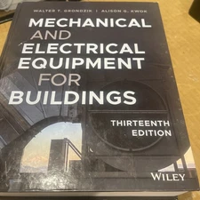 Mechanical and Electrical Equipment for Buildings - Hardcover - GOOD