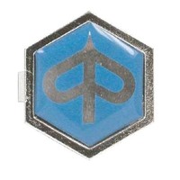 "142720020 - Sechseckiges Wappen \"Piaggio\" Vespa PX 125-150-200 Scheibenbremse"