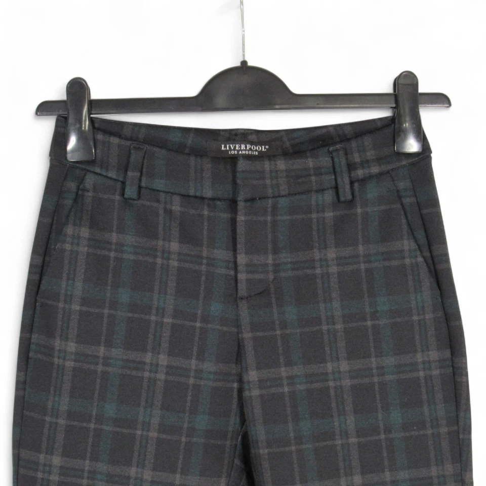 LIVERPOOL Negro/Verde PONTE KNIT Tiro Bajo BOLSILLOS Slim PANTALÓN PANTALÓN KELSEY 0/25 Foto 3 de 4