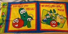 Veggie Tales God Made You Special Pillow Fabric Panel - New