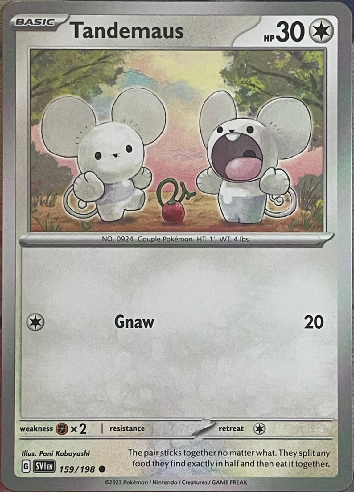 Tandemaus - 159/198 - Scarlet & Violet Base Pokemon 2023
