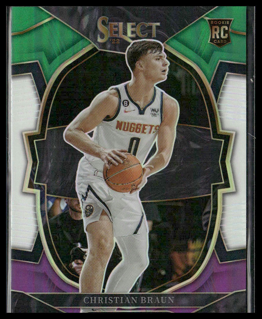 2022-23 Panini Select #85 Christian Braun Tri-Color Prizms