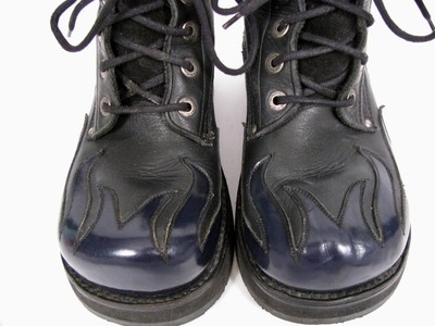 靴 MURO WELT vintage bulldog toe 90's 6640 Vintage 90s Muro welt 6632 cuir noir bulldog toe monk strap mens