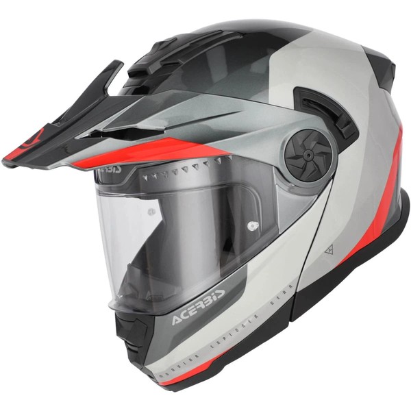Acerbis Adventure Helm Rider Graphic Grau/Rot-image