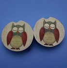 New ListingSet of 2 Car Coasters Or Couch Coasters Owls