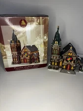 ✝️2002 Enchanted Forest Lemax Compatible Lighted Church Christmas Village