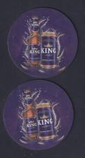 NAMIBIA - King Beer Mat/Coaster. Front and Reverse are Shown