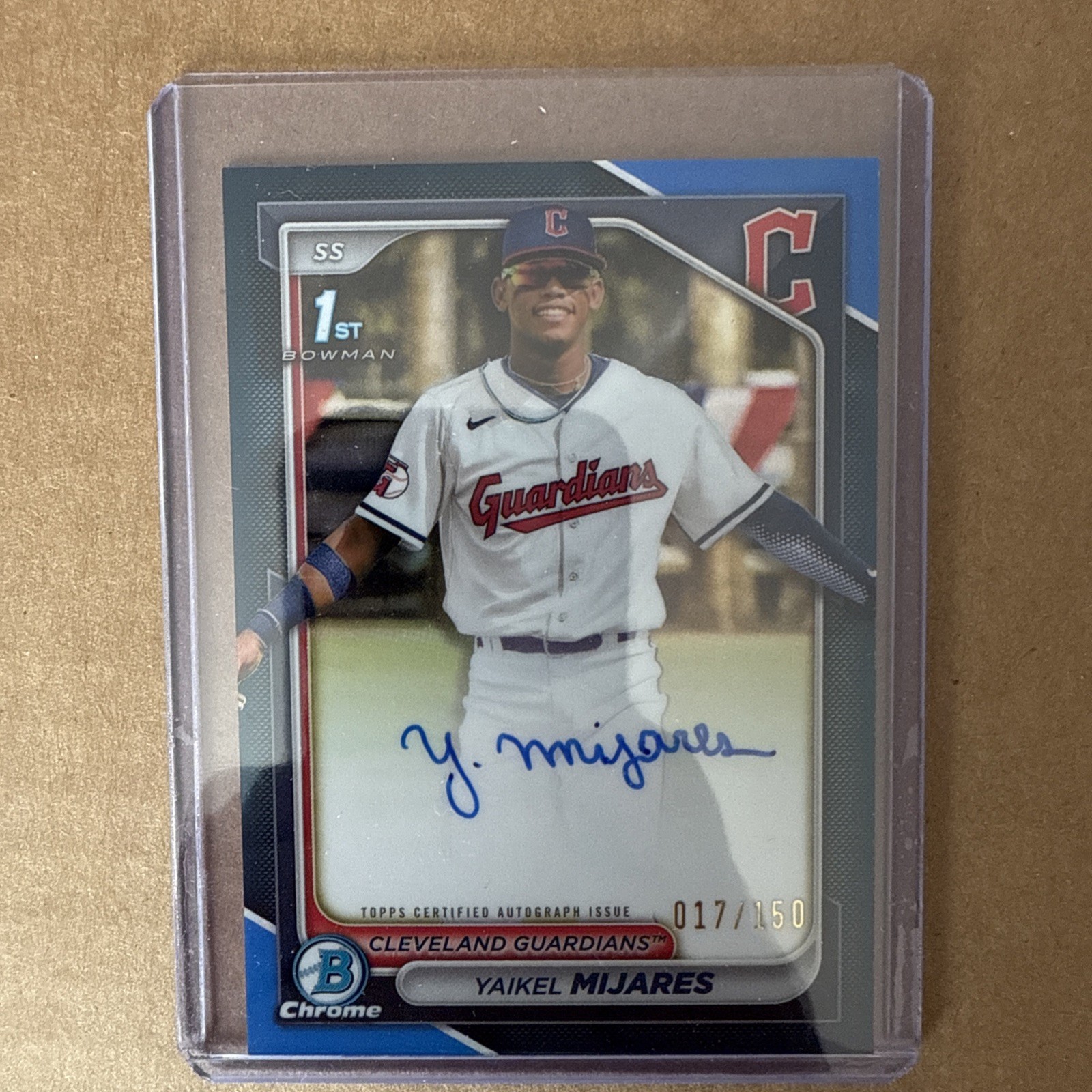 2024 Bowman Chrome Baseball 1st Bowman Auto Blue /150 Yaikel Mijares