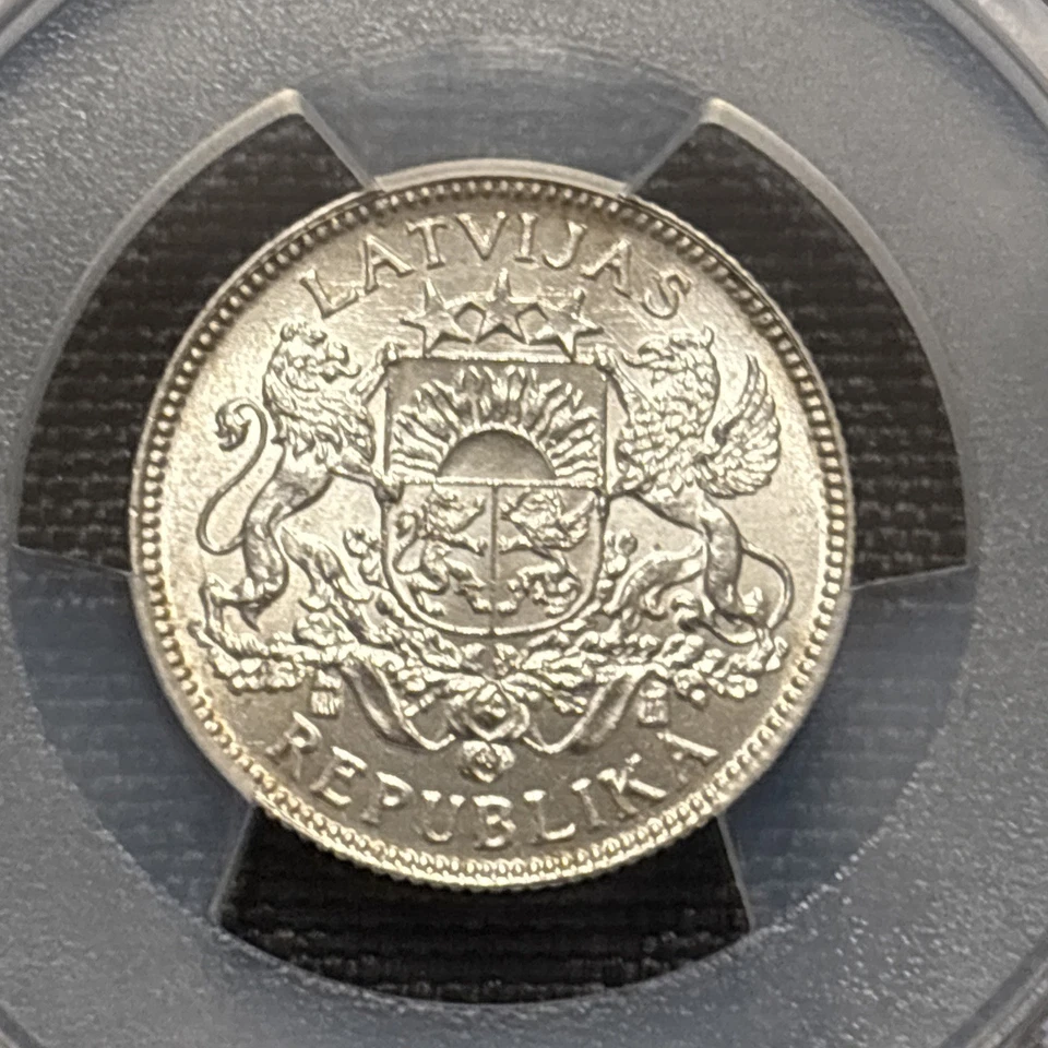 1924 Latvia Lats - PCGS MS63 - Image 3 of 4