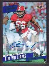 2017 Prestige Football Card Rookie AUTO Xtra Points Green #257 Tim Williams /150. rookie card picture