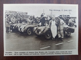 Triumph TR 2 Le Mans Abbildung 1955