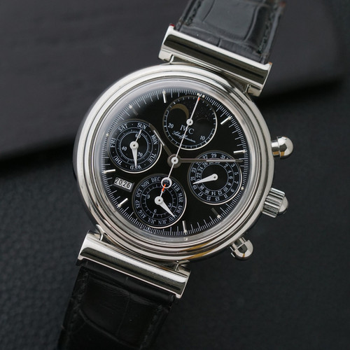 IWC DaVinci Ref. 3750-030 Steel Perpetual Calendar Chronograph...