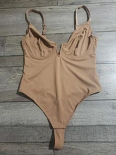 Popilush Bodysuits for Women Thong Tummy Control Shapewear Deep V Neck Sz XL