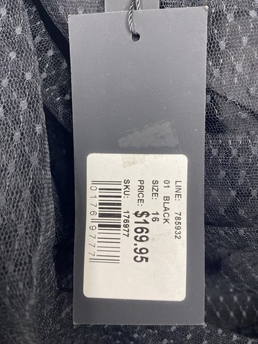 Portmans Black Dress Size 16 NWT One Shoulder Bow Flowy Party Cocktail Formal - Picture 3 of 24